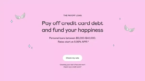 Personal Loans, Made Personal - Happy Money - Landing design inspiration