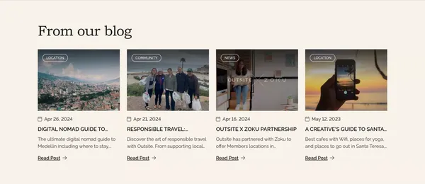 Coliving + Community for Remote Workers | Outsite - Landing design inspiration