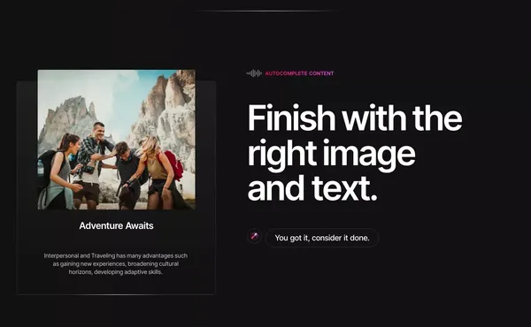 STUDIO AI | The new age design tool with WebDesignAI inside. - Landing design inspiration