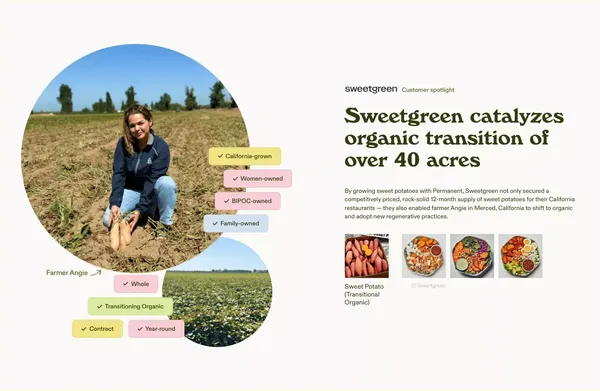 Permanent Agriculture - Landing design inspiration