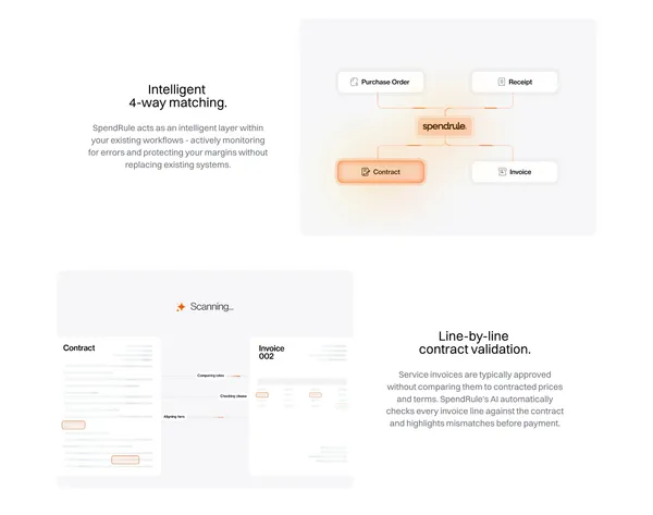 Spendrule - Landing design inspiration