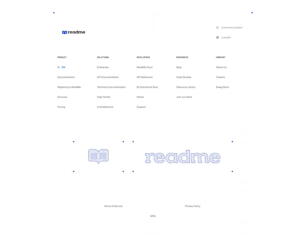 ReadMe · Developer-friendly API documentation - Landing design inspiration