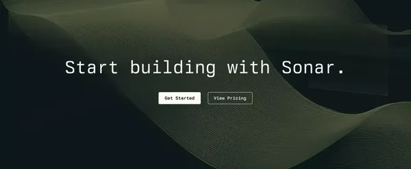 Sonar by Perplexity - Landing design inspiration