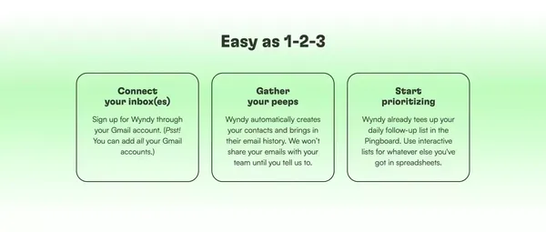 Wyndy | Relationship management — the Wyndy way - Landing design inspiration