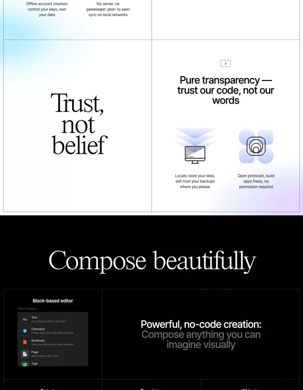 The Everything App - Landing design inspiration