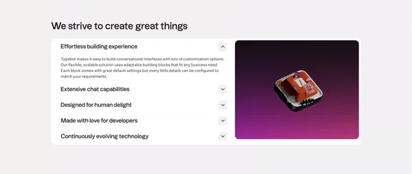 Typebot - Landing design inspiration