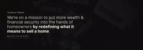 Bonus™ — The Smartest Way to Sell Your Home - Landing design inspiration