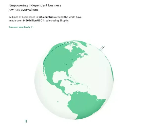 Start and grow your e-commerce business - 14-Day Free Trial - Landing design inspiration