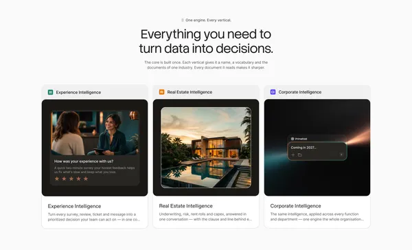 Primefold - All the layers, one intelligence - Landing design inspiration