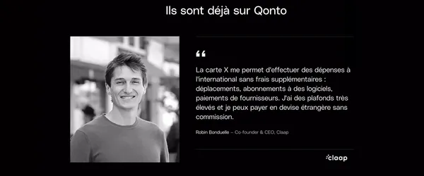 Carte X métal : la carte premium pour les pros - Landing design inspiration