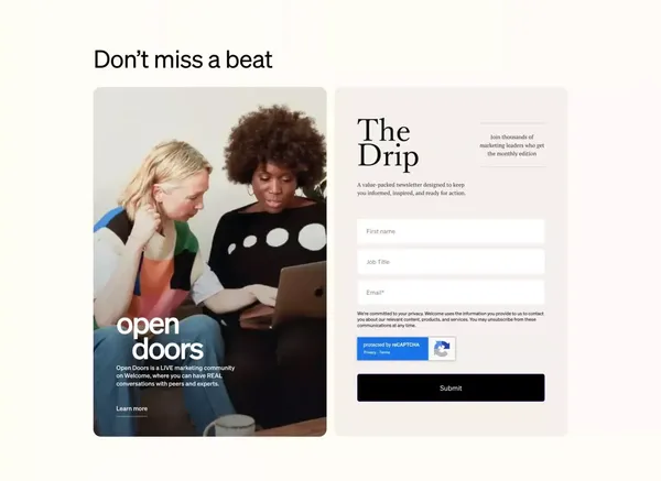 Welcome - Webinar Software for Marketers - Landing design inspiration