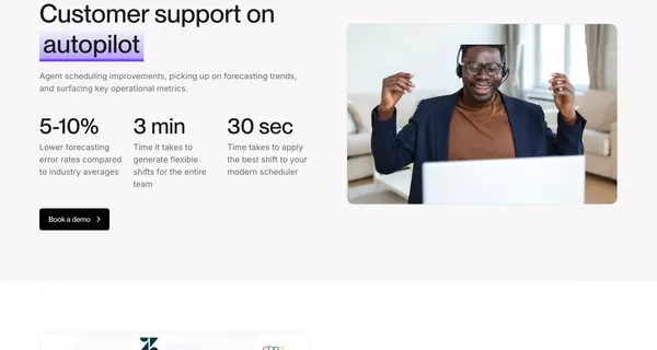 Aimiable | AI driven Customer Support Operating System - Landing design inspiration