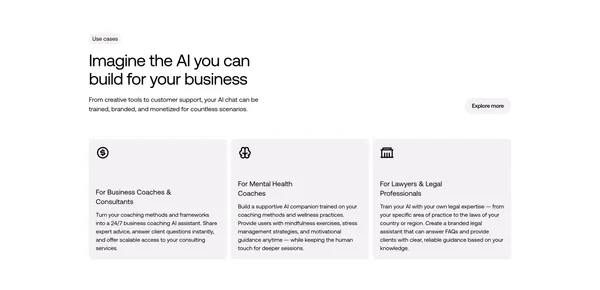 Outchat | Create Your Branded AI Chat - Landing design inspiration
