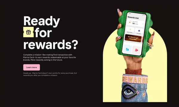 The Klarna Card: Pay online, offline & abroad - Landing design inspiration