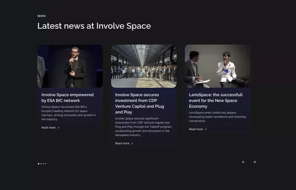 Involve Space - Landing design inspiration