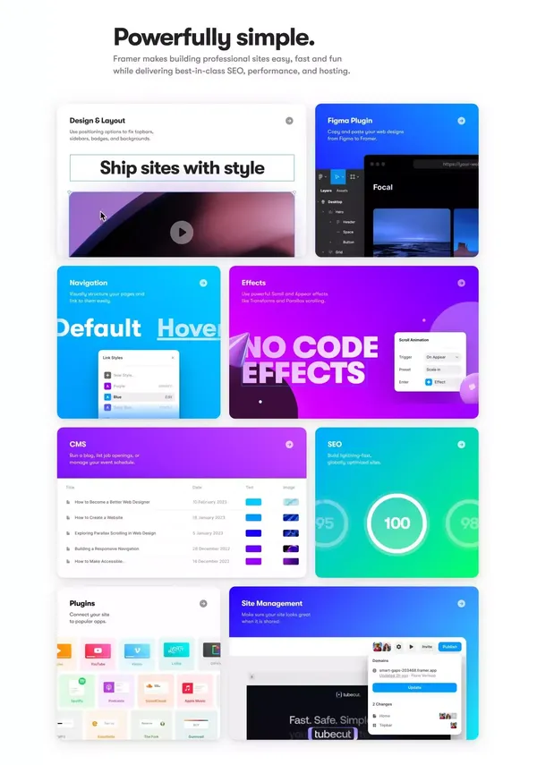 Framer â  Design and ship your dream site. Zero code, maximum speed. - Landing design inspiration