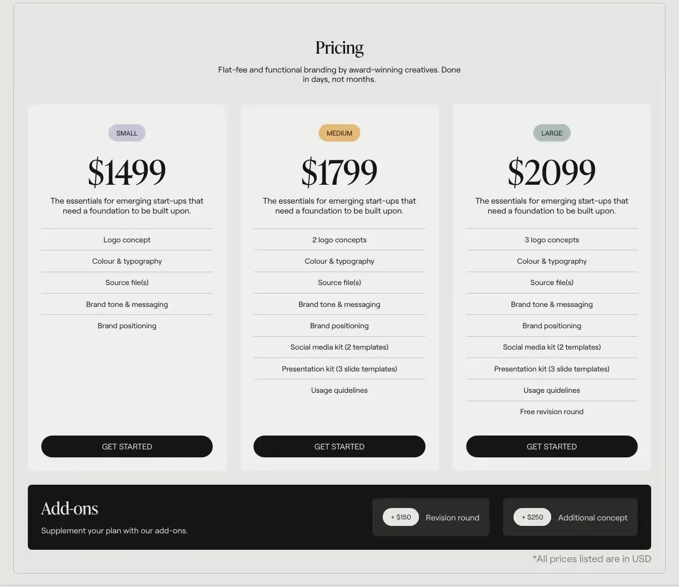Pricing