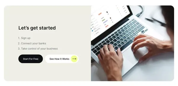 Friday Finance - Business finance, simplified - Landing design inspiration