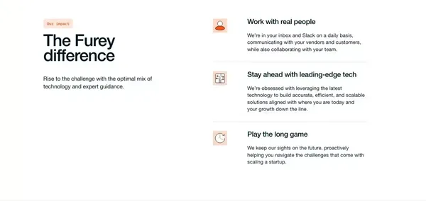 Furey Financial | Dynamic solutions that power high-growth startups - Landing design inspiration