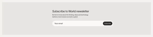 World - The real human network. - Landing design inspiration