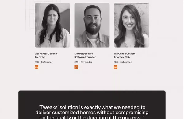 Tweaks - The Platform for Home Upgrades - Landing design inspiration