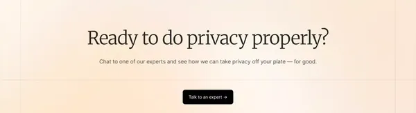 Trust Keith · The Expert Data Protection Service - Landing design inspiration