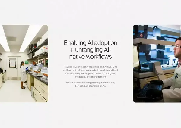 ReSync Bio — Your single source of truth for preclinical operations - Landing design inspiration