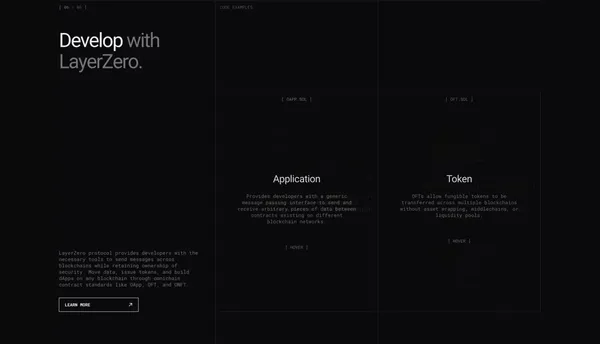 LayerZero - Landing design inspiration