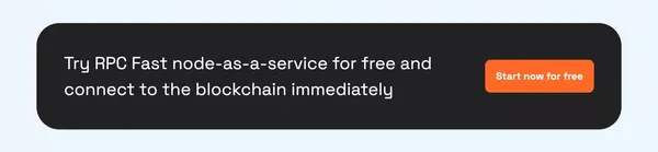 Blockchain API and Node Infrastructure - Node as a Service | RPC Fast - Landing design inspiration
