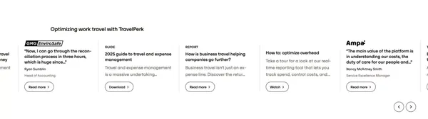 Corporate Travel Management & Business Travel Services - Landing design inspiration