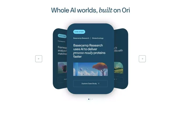 AI Infrastructure to take you anywhere - Landing design inspiration