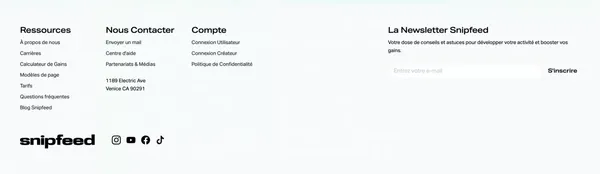 Homepage - Snipfeed - Landing design inspiration