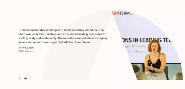 Amby - Landing design inspiration