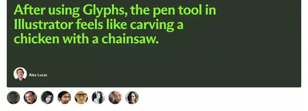 Glyphs - Landing design inspiration
