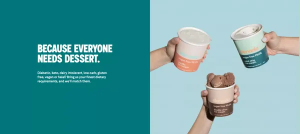Denada Sugar Free Ice Cream | Because Everyone Needs Dessert | Denada - Landing design inspiration