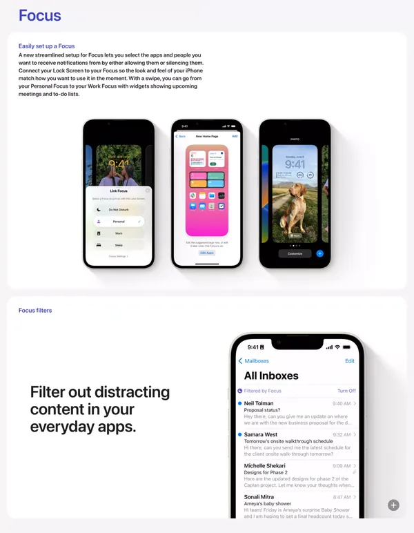 iOS 16 Preview - Apple - Landing design inspiration