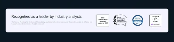 Sirion: The leader in AI contract management software - Landing design inspiration