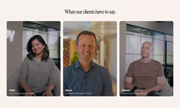 Amby - Recruiting & HR Services to Grow Your Team. - Landing design inspiration