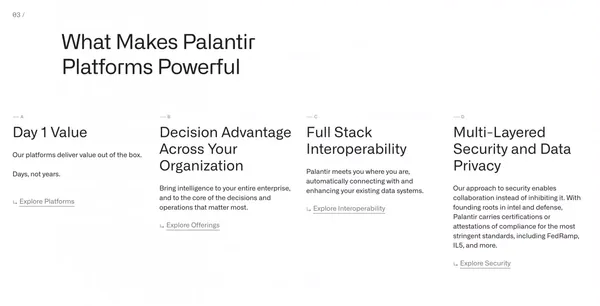 Home | Palantir - Landing design inspiration