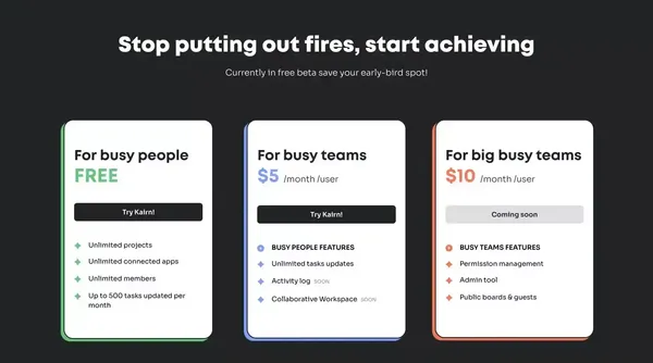 Kairn - Get Great Days - Landing design inspiration