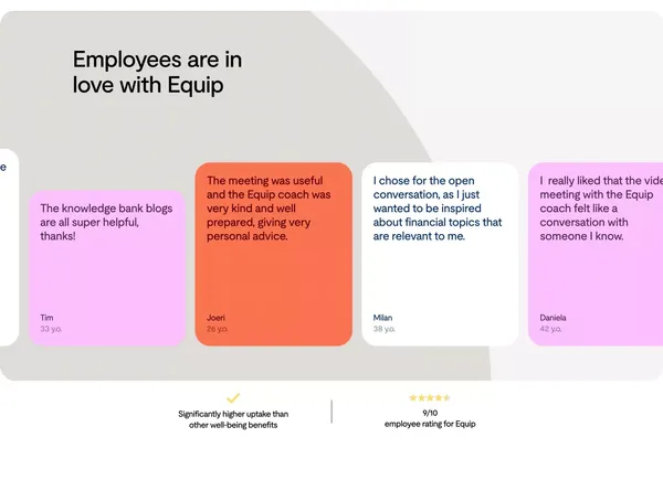 Equip | The all-in-one financial planning platform for employees - Landing design inspiration