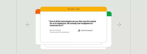 The Internet's video infrastructure | Mux - Landing design inspiration