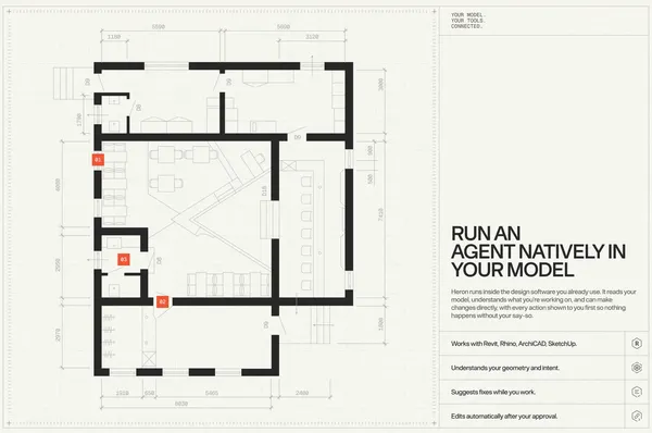 Heron AI | Works inside your design tools - Landing design inspiration