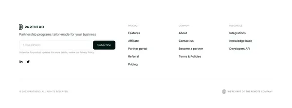 Partnero - Landing design inspiration