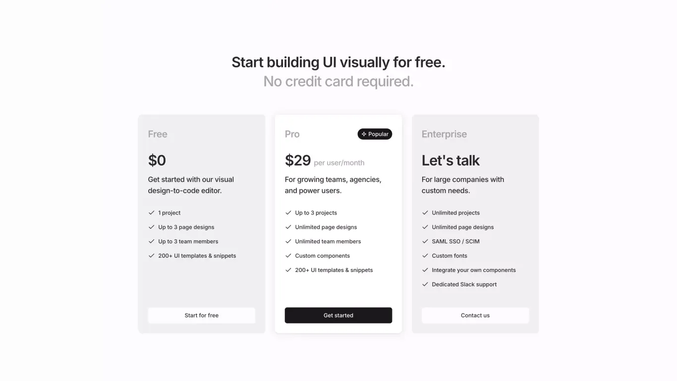 Pricing