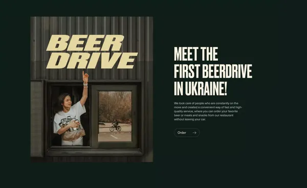 MOVA beer - Landing design inspiration