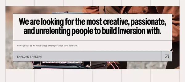 Inversion - Landing design inspiration