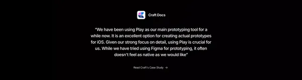 Play - Design and ship mobile apps with the power of iOS & SwiftUI - Landing design inspiration