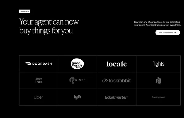 Agentcard - Landing design inspiration