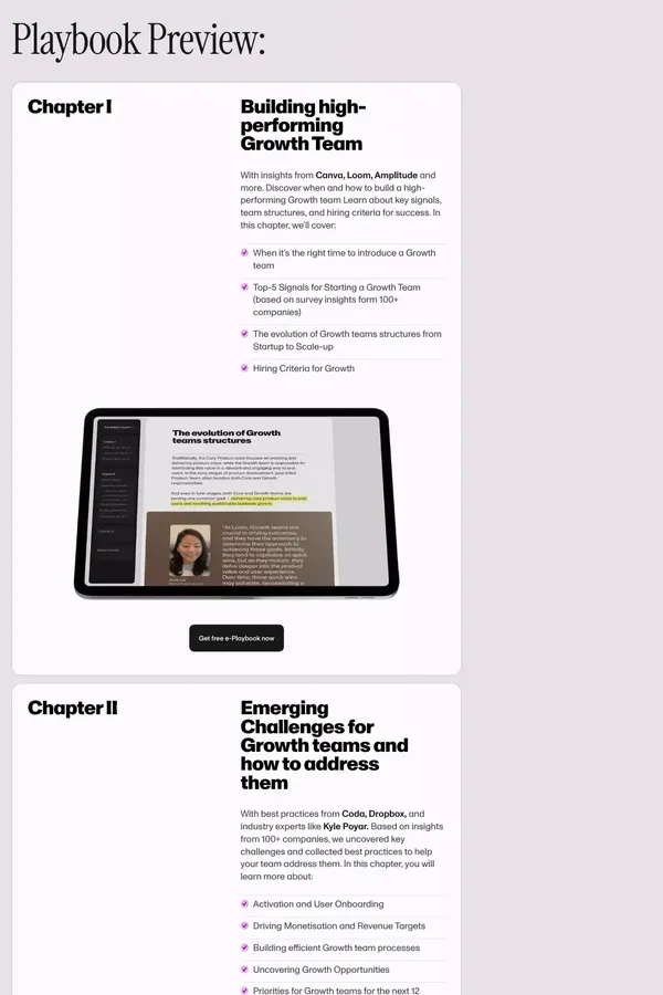 Growthmates with The Holistic Growth Playbook - Landing design inspiration